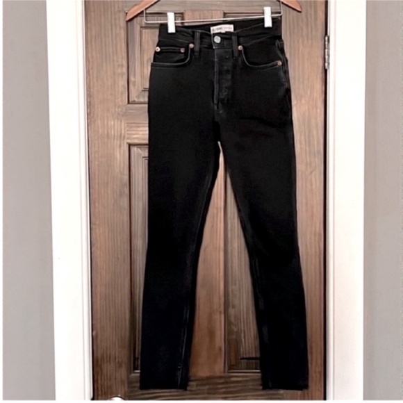 RE/DONE Originals  High Rise Ankle Crop Jeans - Picture 2 of 9